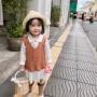 Komori Mom Baby Shop Nữ Baby Đan Hollow Vest 2019 Mùa hè Mới cho bé gái Hàn Quốc Dài tay - Áo ghi lê quần áo trẻ em cao cấp