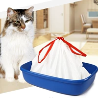 Изысканная коробка домашняя кошка с толстой кошачьей кошачьей кошачьей кошачьей горшочкой для кошачьего мусора для мусора для мусора для сбора питомца очистка мешка