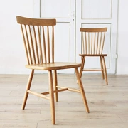 Phong cách Bắc Âu Ghế gỗ sồi trắng gỗ rắn ghế ăn xuất khẩu đơn giản thiết kế hiện đại ghế nội thất phòng ăn - Đồ gỗ ngoài trời