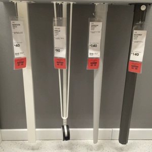 Внутренние ноги ikea keror, ноги, столовые ноги горизонтальные колеса ноги