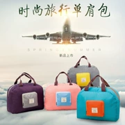 Phiên bản Hàn Quốc của túi đeo vai gấp nylon lưu trữ quần áo túi kinh doanh túi hành lý cao cấp - Túi du lịch