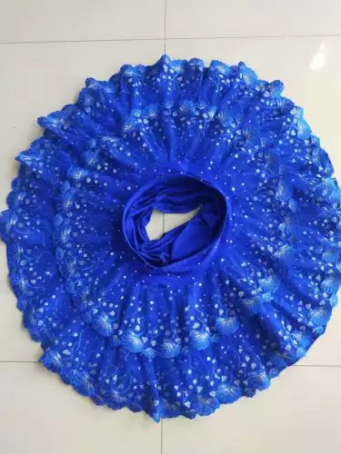 Три шага шачевая танцевальная юбка юбка на мелководье танцевальная развлечения повседневная дама болли синяя юбка Новое лето