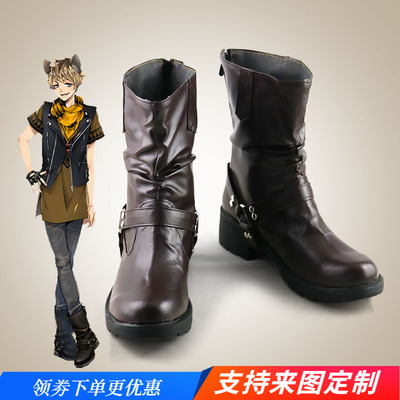 taobao agent Twisting Wonderland Lion King Ruggie to draw cos shoe anime cosplay shoes