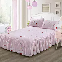 2019 dễ thương lá sen hồng 1 m 5 giường ngủ váy ngủ công chúa phong cách 1,5 xu hướng thời trang giường - Váy Petti váy giường khách sạn