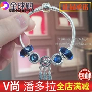 Trang web chính thức Pandora hàng đầu Pandora truy cập chính hãng 925 bạc cơ bản vòng đeo tay xương rắn 590702HV