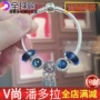 Trang web chính thức Pandora hàng đầu Pandora truy cập chính hãng 925 bạc cơ bản vòng đeo tay xương rắn 590702HV chuỗi đeo tay