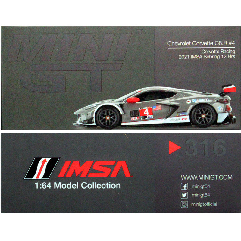 MINI GT 1:64 Corvette C8.R #4 Racing LHD Model Car in box | eBay