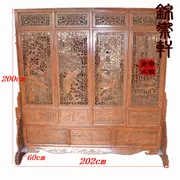 Khuyến mãi Dongyang khắc gỗ màn hình hai mặt gỗ rắn cổ hoa và phân vùng màn hình chim long não gỗ Trung Quốc hiên - Màn hình / Cửa sổ
