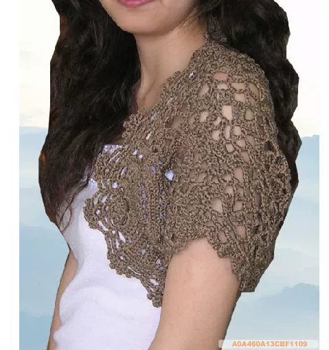 Làm bằng tay phiên bản Hàn Quốc của áo len móc hoa ngắn cardigan áo sơ mi nữ nhỏ áo ghi lê vest 768 - Áo khoác ngắn