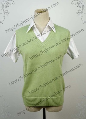 taobao agent Clothing, green vest, cosplay