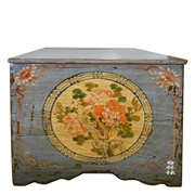 Minh và Thanh triều áo cổ điển hộp tối hộp handmade hoa mẫu đơn sơn chăn lặt vặt tủ đa chức năng bàn cà phê đồ cũ - Cái hộp