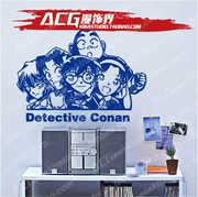 Thám tử Conan Anime Pain Wall Sticker Tường Sticker Ngoại vi Sticker Cartoon Phòng ngủ Đau Sticker không thấm nước