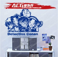 Thám tử Conan Anime Pain Wall Sticker Tường Sticker Ngoại vi Sticker Cartoon Phòng ngủ Đau Sticker không thấm nước hình dán among us