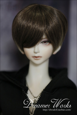 taobao agent BJDSD4 points 3 points Doll wig High -temperature silk male god short hair fairy grass color 1/3, 1/4