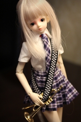 taobao agent [Flower Ling] 1/8 1/12bjd instrument trumpet AE XAGA special Momoko cocoa doll