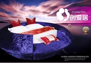 Giường sexy giường điện giường nước giường đỏ theme khách sạn khách sạn đồ nội thất sang trọng đa chức năng sáng tạo hình giường tròn