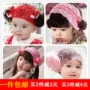 Cô gái nữ tóc giả băng đô tóc xoăn Liu Hai công chúa tóc phụ kiện mũ tóc 1-2-3-4 tuổi - Phụ kiện tóc trâm cài tóc cổ trang