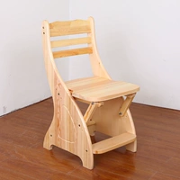 Полный сплошной древесины чистые сосны стулья могут отрегулировать стулья для детей, чтобы изучать стул Комбинированный стул Стул Стул
