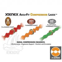 Gốc nhập khẩu XTENEX thể thao tự khóa đa màu miễn phí chống lỏng ren chạy xuyên quốc gia marathon mua dây giày