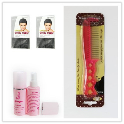taobao agent COS wig accessories, net steel comb nursing solution, wig three -piece set