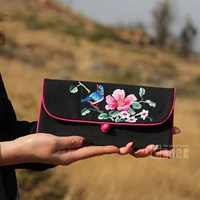 Оригинальная дизайнерская этническая модная маленькая сумка клатч, кошелек, сумка-органайзер, этнический стиль, с вышивкой
