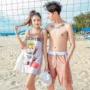 Bộ đồ bơi đôi đi biển đi biển ba mảnh phù hợp với thể thao bảo thủ mới Phiên bản Hàn Quốc của võ sĩ áo tắm nhỏ mùa xuân nóng bỏng - Vài đồ bơi Set đồ đi biển cho cặp đôi