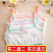 Thiếu niên thời kỳ phát triển đồ lót cotton cô gái bông vest đồ lót học sinh tiểu học và trung học không có vòng thép thể thao áo ngực