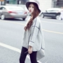 2016 phiên bản Hàn Quốc của áo choàng rộng giản dị chất liệu dài tay áo khoác lông màu len hoang dã áo khoác mùa thu đông - Áo Hàn Quốc áo dạ nữ trung niên đẹp