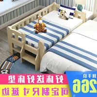 Di động 2018 rắn gỗ đơn giản trẻ em hiện đại giường cũi với hộ lan tôn sóng giường nôi loại khu dân cư đồ nội thất cot giuong sat