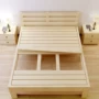 Pine 1 m giường gỗ rắn gỗ 1,35 m giường loại giường đôi 1,8 m 2 m cạnh giường ngủ bằng gỗ giường 1,5 giường gỗ xếp