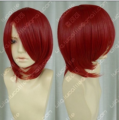taobao agent Sell like hot cakes!Vortex Nagato Rhododendron Red Naruto High -temperature silk short hair girl cosplay wig