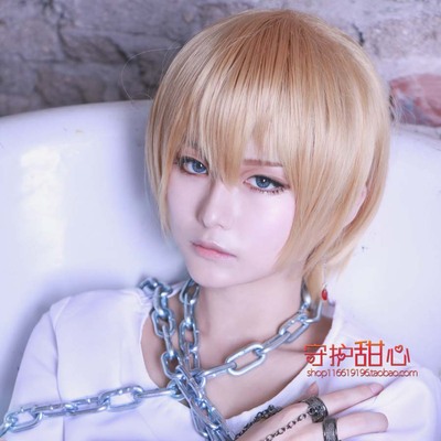 taobao agent Free shipping sweetheart family full -time hunter Kurapica linen, face short hair cosplay wig special offer