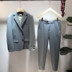 2018 mùa xuân mới Hàn Quốc Dongdaemun hoang dã thời trang nam mỏng Hàn Quốc phiên bản của bộ đồ với chín quần Suit phù hợp
