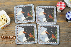 Британский знаменитый Pimperne Snowman Cup Pad Pad Portmeirion тонкий