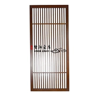 Rỗng gỗ lưới màn hình log gỗ cửa cổ pane lối vào phòng khách hiên phân vùng tường lưới tản nhiệt phong cách Trung Quốc cửa sổ mẫu vách ngăn phòng khách và bếp bằng gỗ
