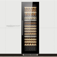 Eremite reclusive fame EM108CK ba vùng nhiệt độ nhà bếp nhúng rượu làm mát tủ lạnh tủ rượu tủ rượu treo tường bằng kính