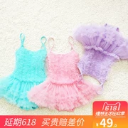 Mới của Hàn Quốc phiên bản 1-12 cô gái và cô gái một mảnh váy kiểu áo tắm dễ thương lưới công chúa kích thước sinh viên