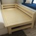 An toàn rào cản gỗ rắn gỗ đơn giản trẻ em hiện đại của giường ngủ với hộ lan tôn sóng giường đơn nội thất dân cư Giường