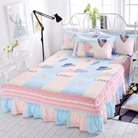 Váy cotton loại chăn bông đôi mùa xuân và mùa hè 1.5m1.8X2.0m2X2.2 m trải giường ga giường viền ren