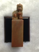 Tự nhiên Shoushan Đá May Mắn 貔貅 sư tử con dấu khắc thư pháp và hội họa thư pháp bộ sưu tập in handmade đá khắc