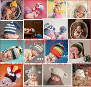 Nhiếp ảnh quần áo trăm ngày trẻ em len bán trăng tròn con hat animal khác hat studio bé phong cách