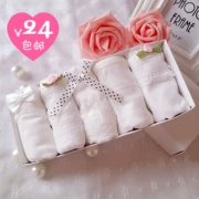 Quần lót của Phụ Nữ Cotton 100% Cotton Kháng Khuẩn Thoáng Khí Thấp Eo Cô Gái Trắng Nghi Briefs Hộp Quà Tặng 5 Túi