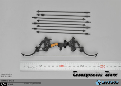 taobao agent Zytoys 1/6 composite bow soldiers accessories plastic zy16-5 small proportional plastic model is not functional