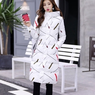 Chống mùa đặc biệt 2018 mùa đông mới xuống bông đệm phụ nữ phần dài trên đầu gối mỏng bông đệm áo khoác áo phao lót lông cừu