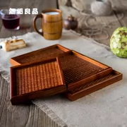 Sáng tạo của Trung Quốc mây khay gỗ khay buổi chiều khay trà khay trà gỗ rắn hình chữ nhật pastry tấm đĩa trái cây
