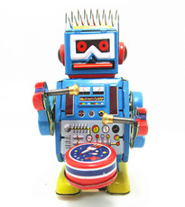 Игрушка ms408 олово робот барабанит робот