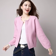 Áo len dệt kim nữ cardigan 2017 Mùa xuân New phiên bản nữ Hàn Quốc Loose Thin Short Joker Jacket Top