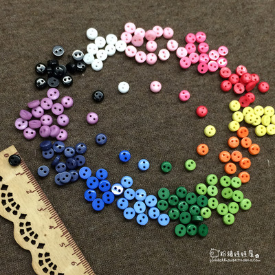 taobao agent DIY baby with mini color candy baby clothes button 13 color 1 yuan 10 6mm