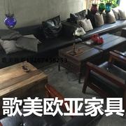 Man bàn cà phê và ghế sofa thẻ tùy biến Man chuỗi cửa hàng cà phê gỗ rắn đồ nội thất ghế ăn bàn tùy chỉnh - Nội thất khách sạn