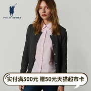 Polo sport2018 mới thời trang casual cardigan áo len nữ tính lỏng lỏng áo len áo